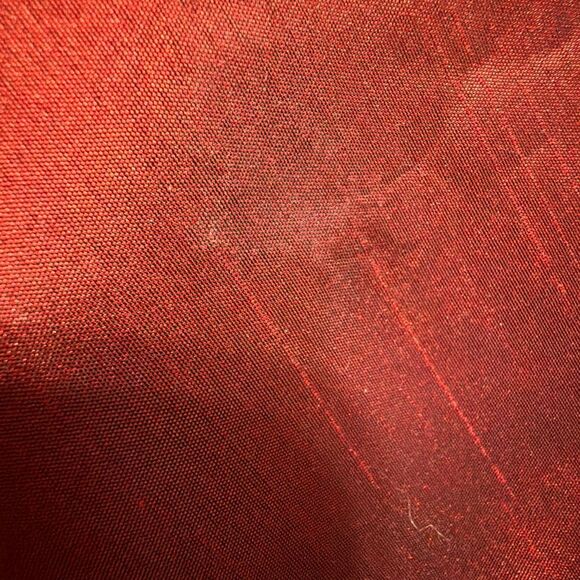 HOME ESSENTIALS Bead Fringe Table Runner Burgundy Maroon Red 68” Length - Picture 7 of 8